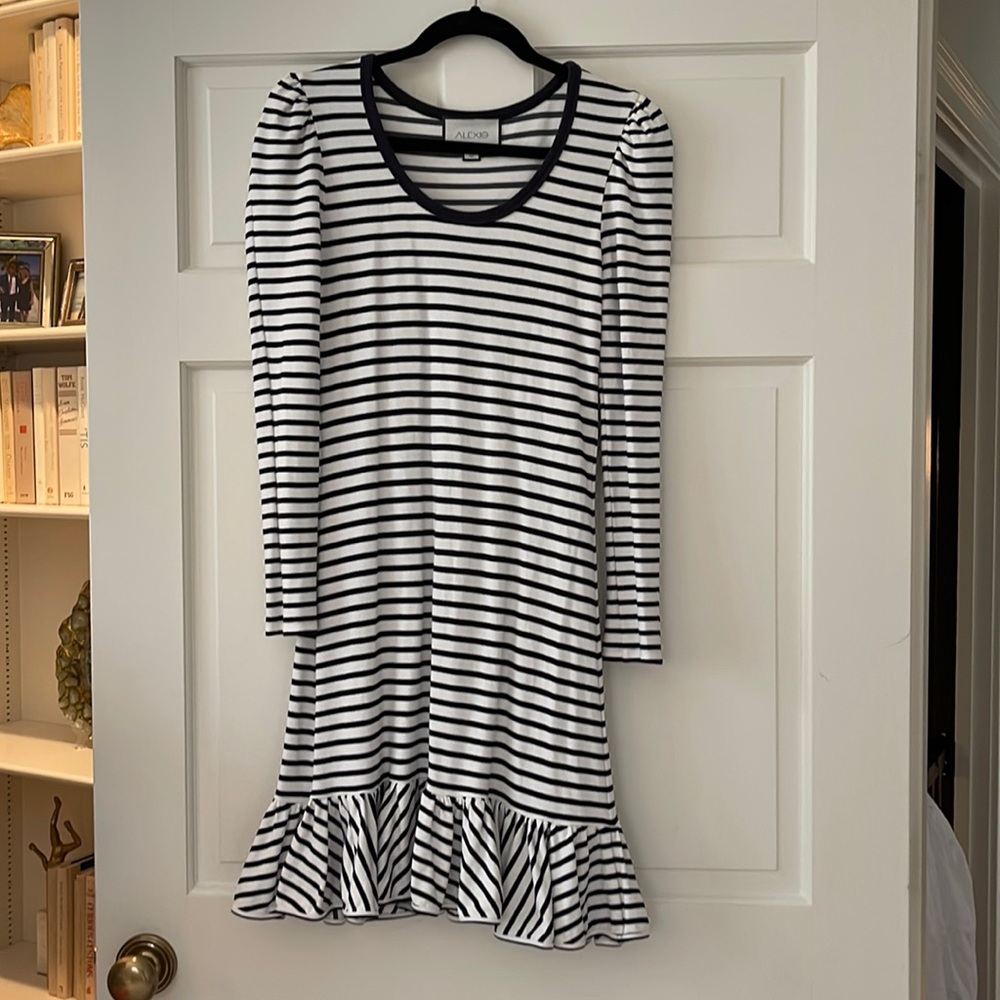 Shop Alexis knit ruffle dress